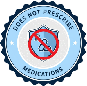 Does not prescribe medications